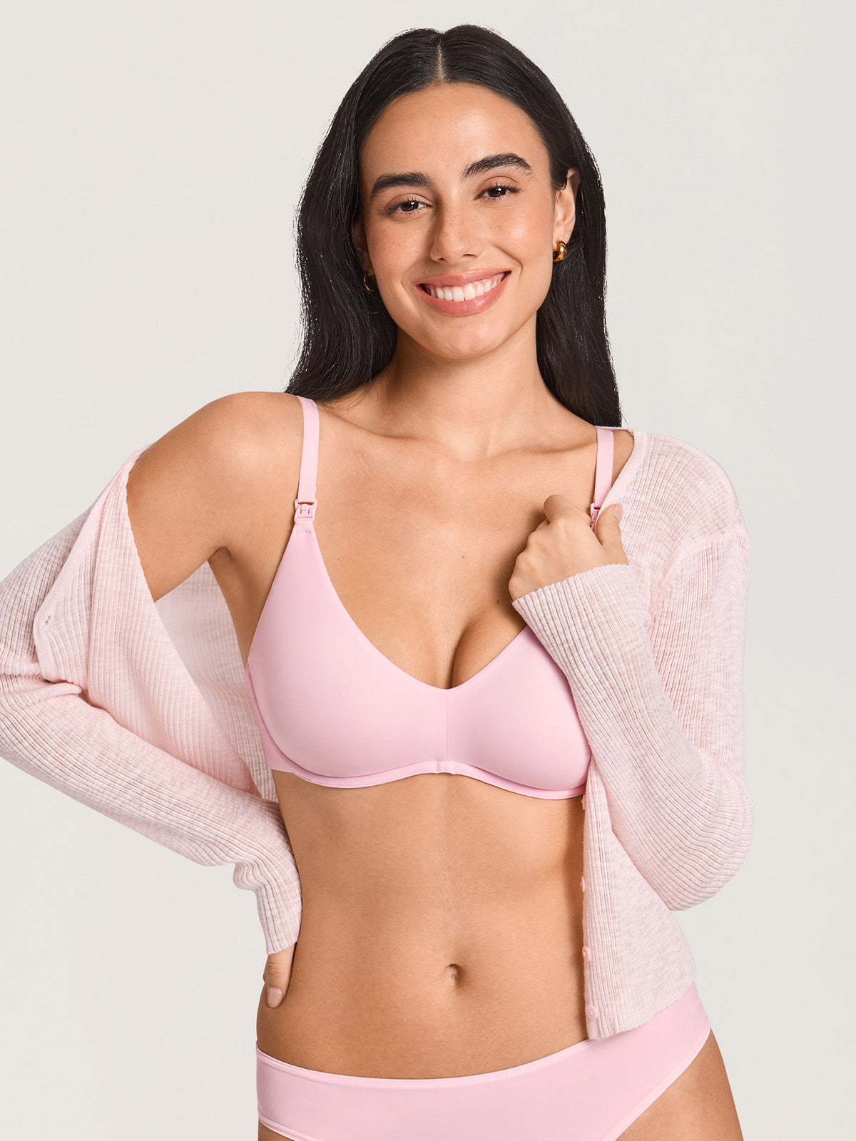 Inbarely® Plus Underwire Plunge Nursing Bra