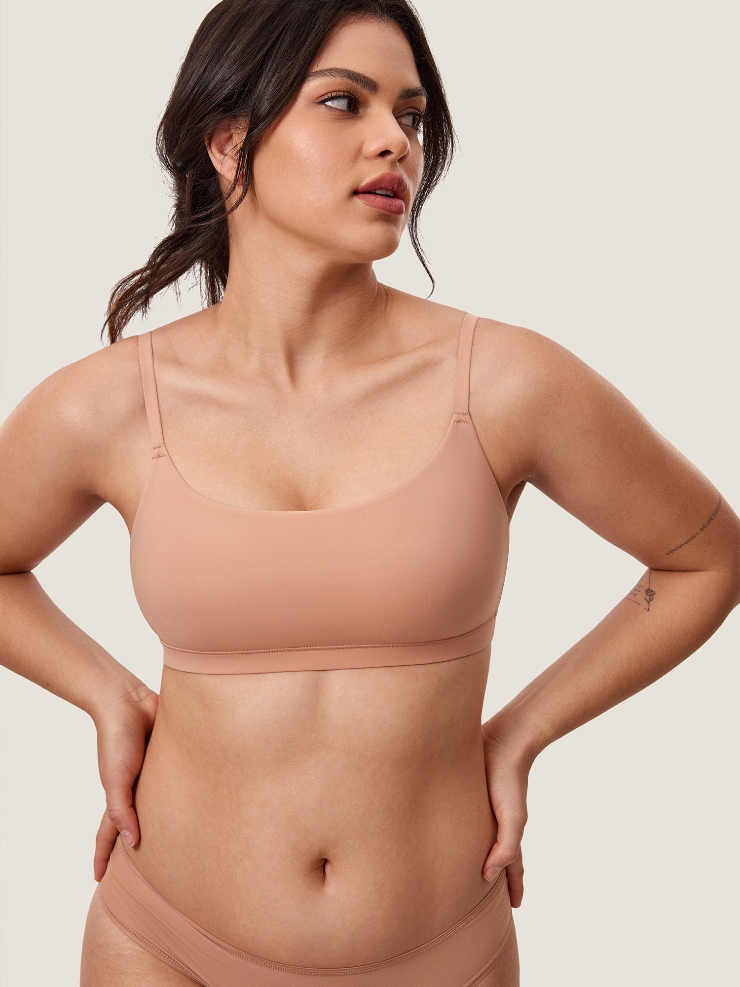 Inbarely® Scoop Everyday Bralette Cream Coffee