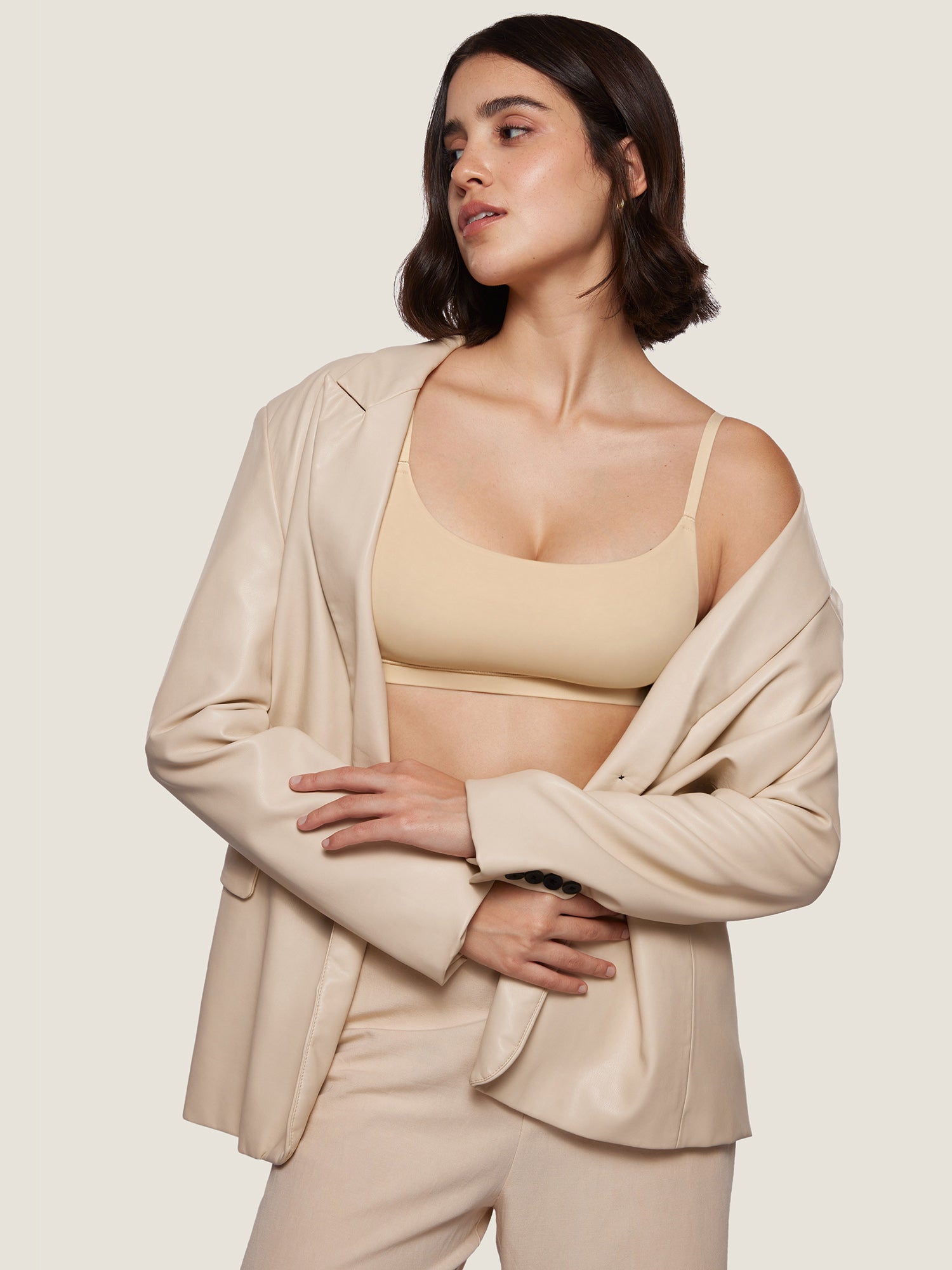 Inbarely® Scoop Everyday Bralette Light Oatmeal