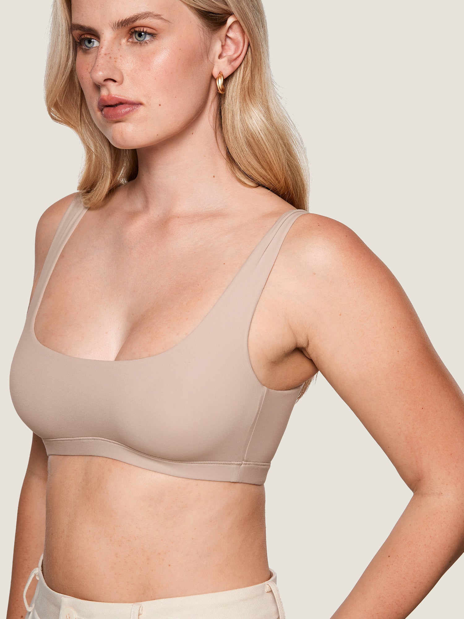 Inbarely® Soft Seamless Everyday Bralette Rose Gray