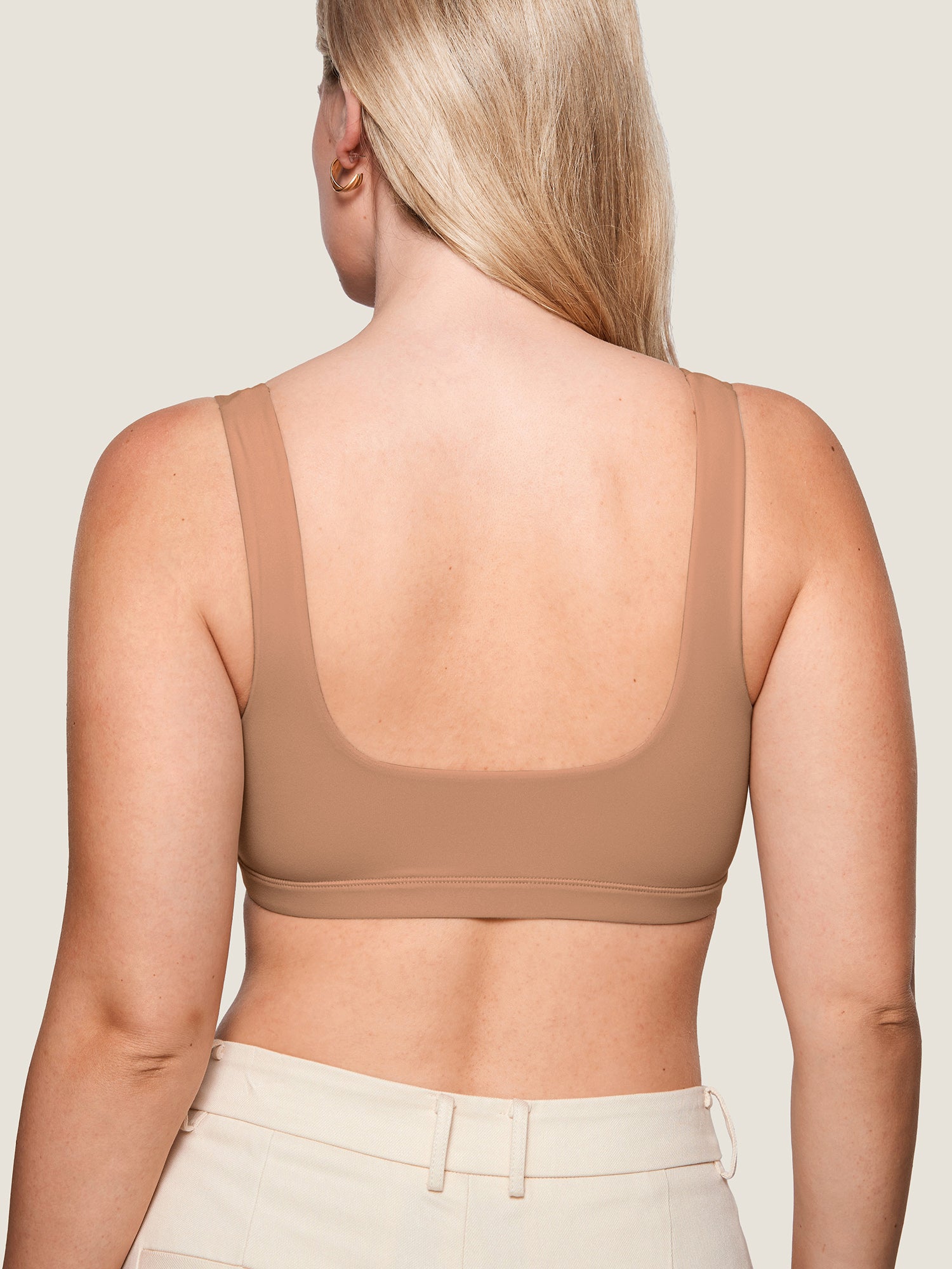 Inbarely® Soft Seamless Everyday Bralette Gravel Beige