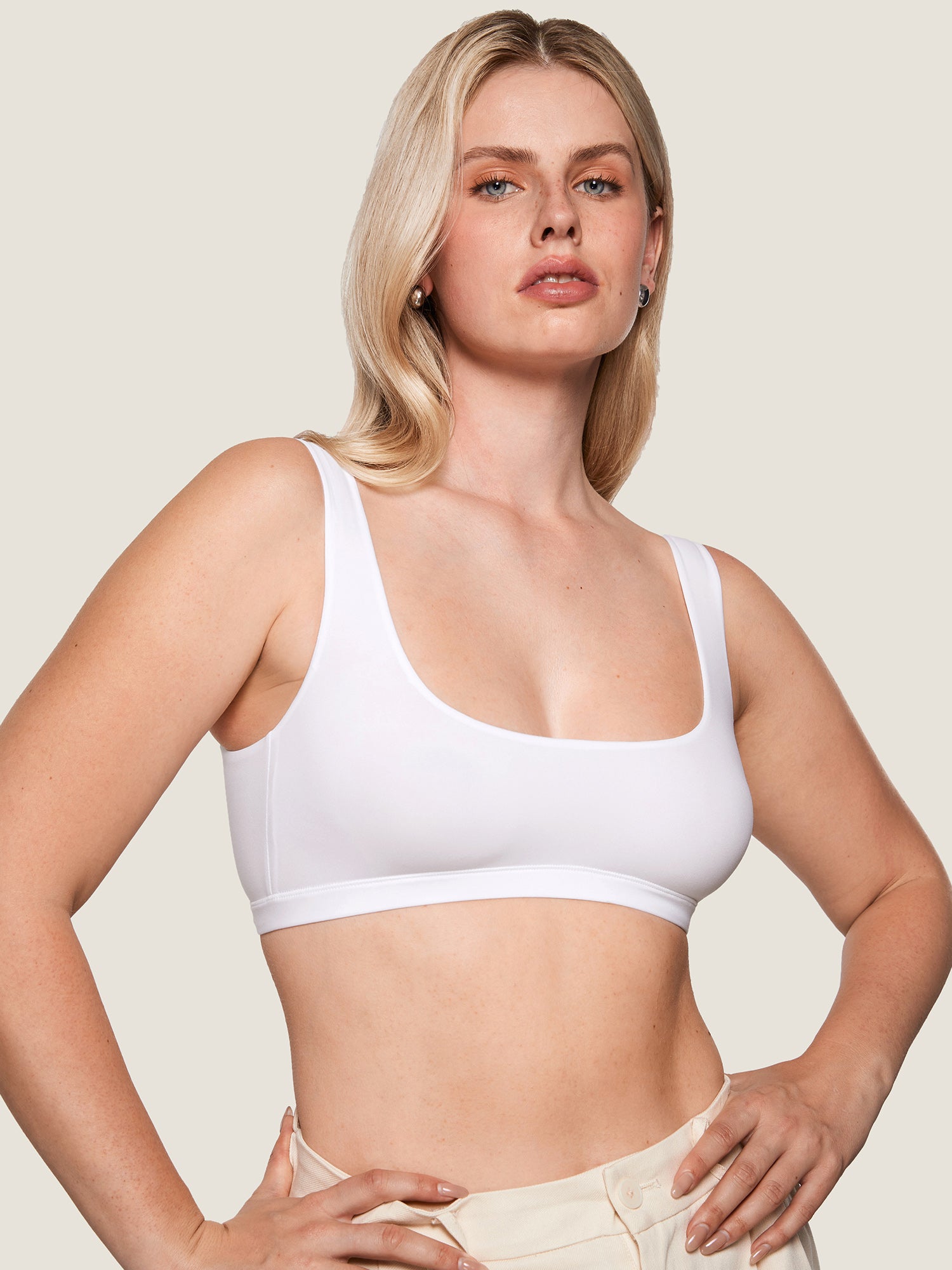 Inbarely® Soft Seamless Everyday Bralette White