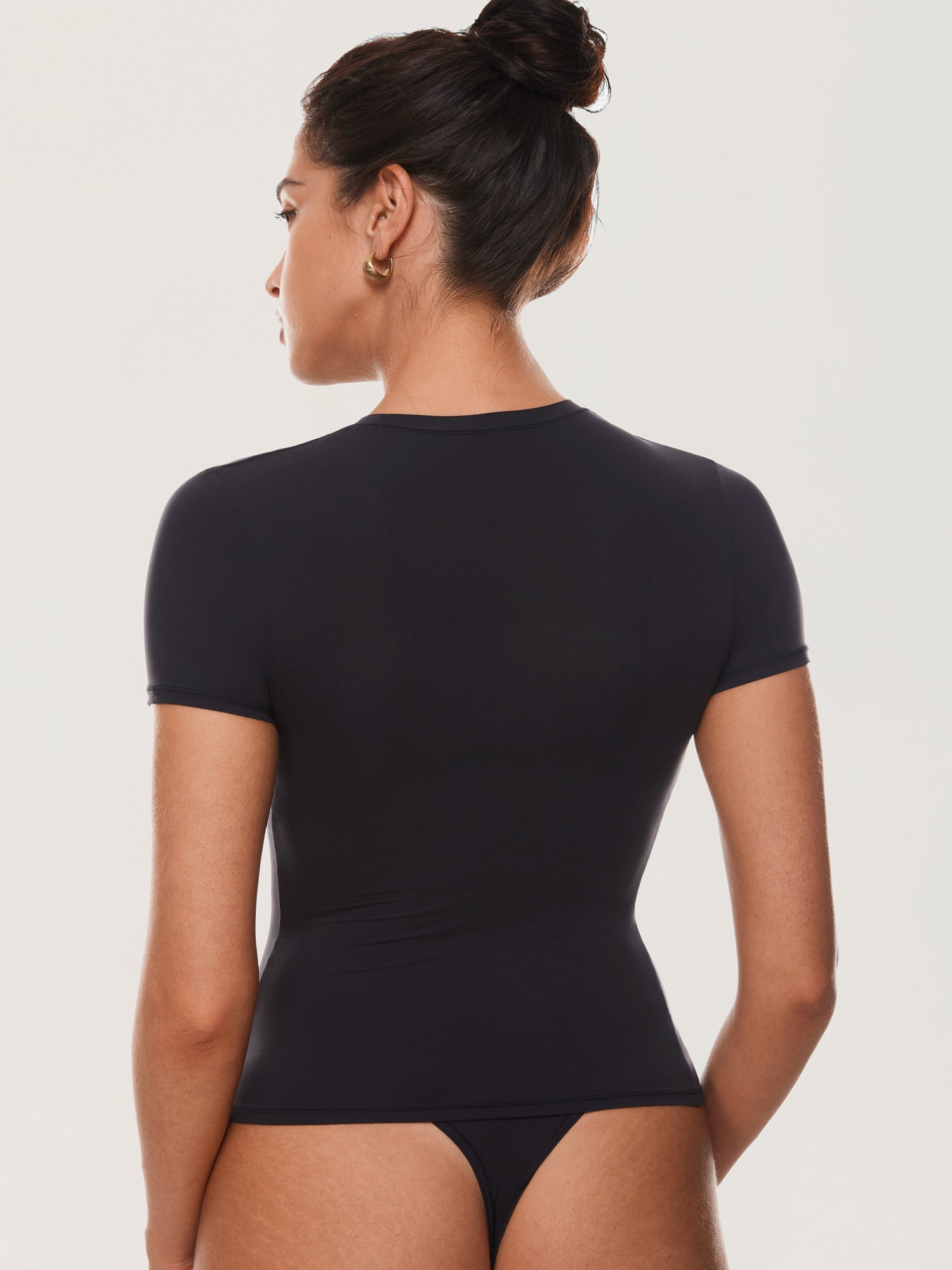 Inbarely® Soft Basic Short Sleeve Tees Black