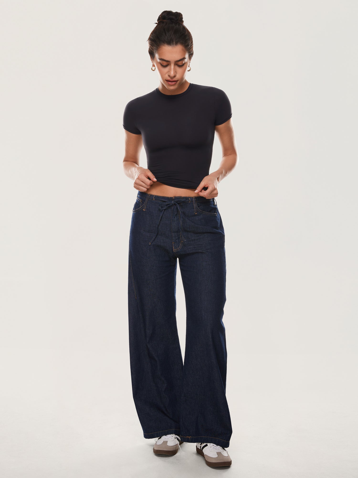 Inbarely® Soft Basic Short Sleeve Tees Black