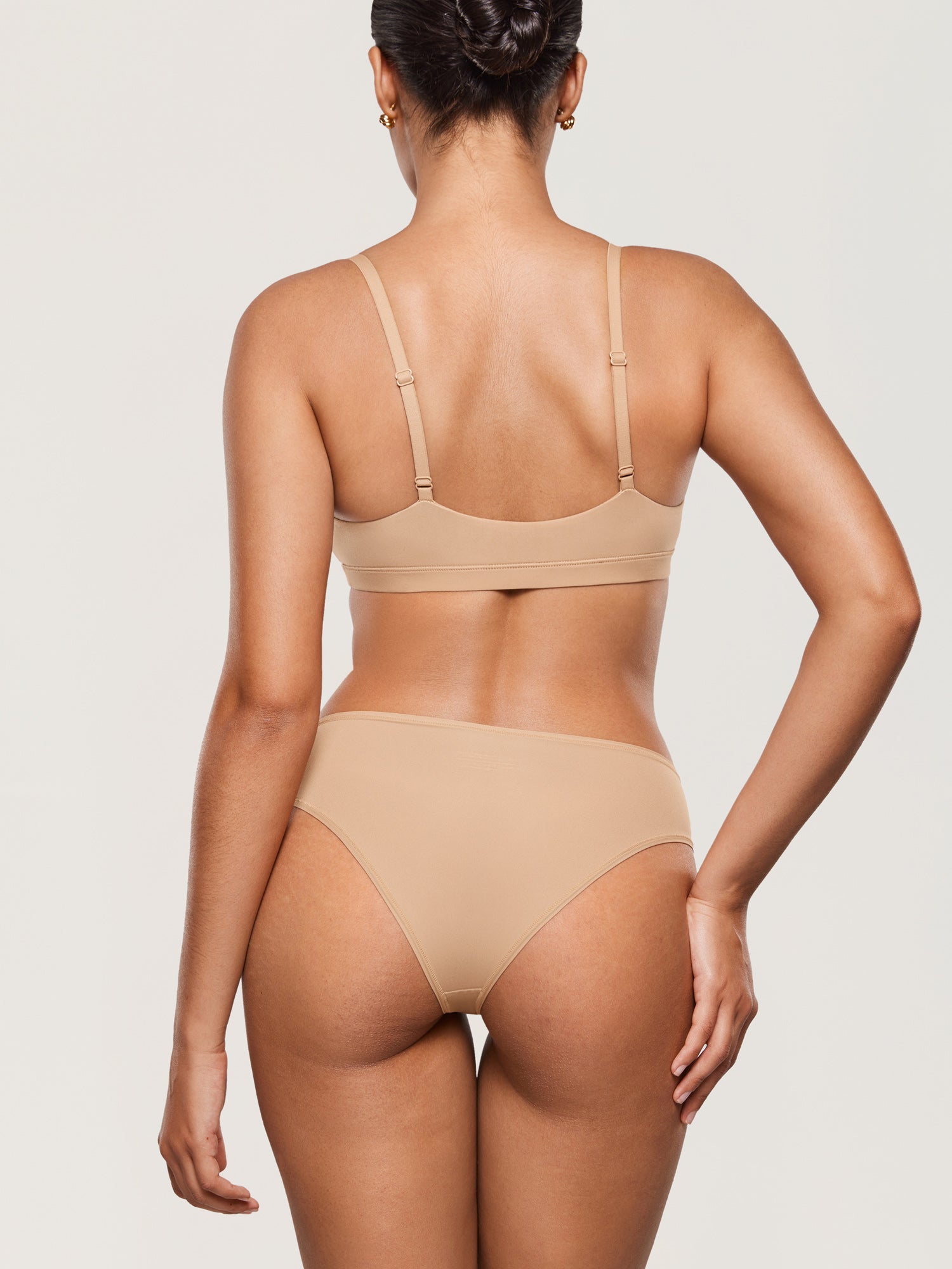 Inbarely® Soft High Cut Cheeky Briefs 3 Pack Warm Beige (3pack)