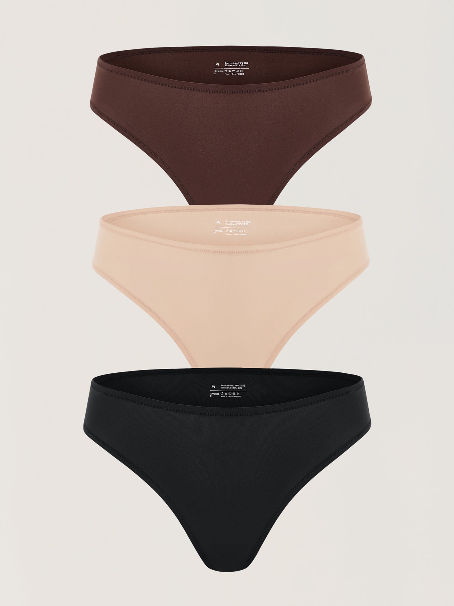 Inbarely® Soft High Cut Cheeky Briefs 3 Pack Basic 05 (3pack)