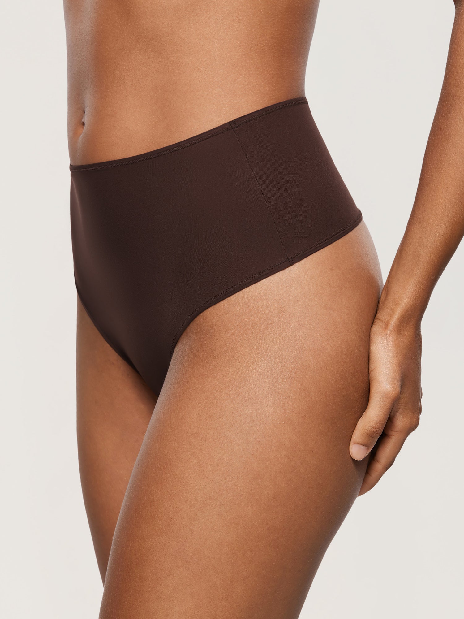 Inbarely® Soft High Rise Thongs 3 Pack Hazelnut (3pack)