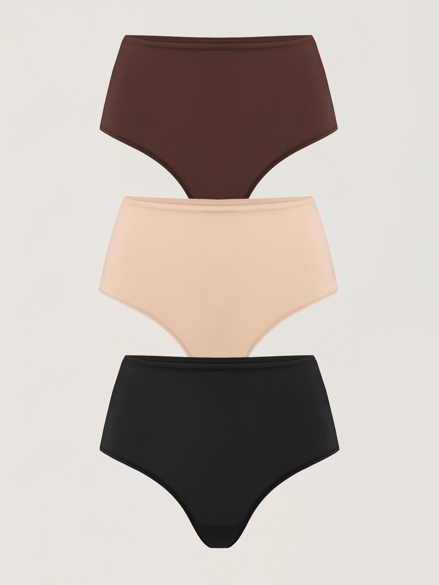 Inbarely® Soft High Rise Thongs 3 Pack Basic 05 (3pack)