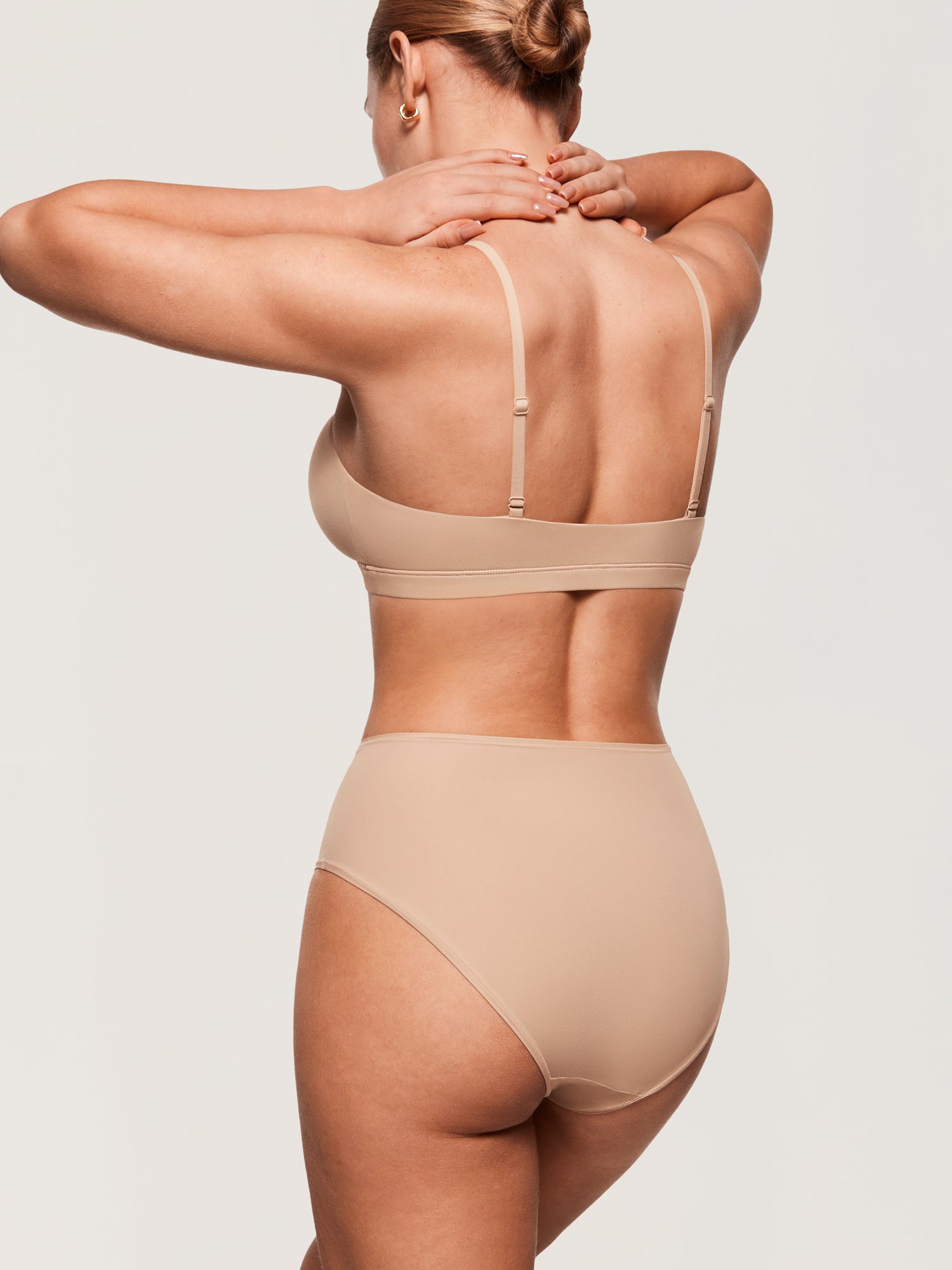 Inbarely® Soft Mid Waist Full Briefs 3 Pack Wheat (3pack)