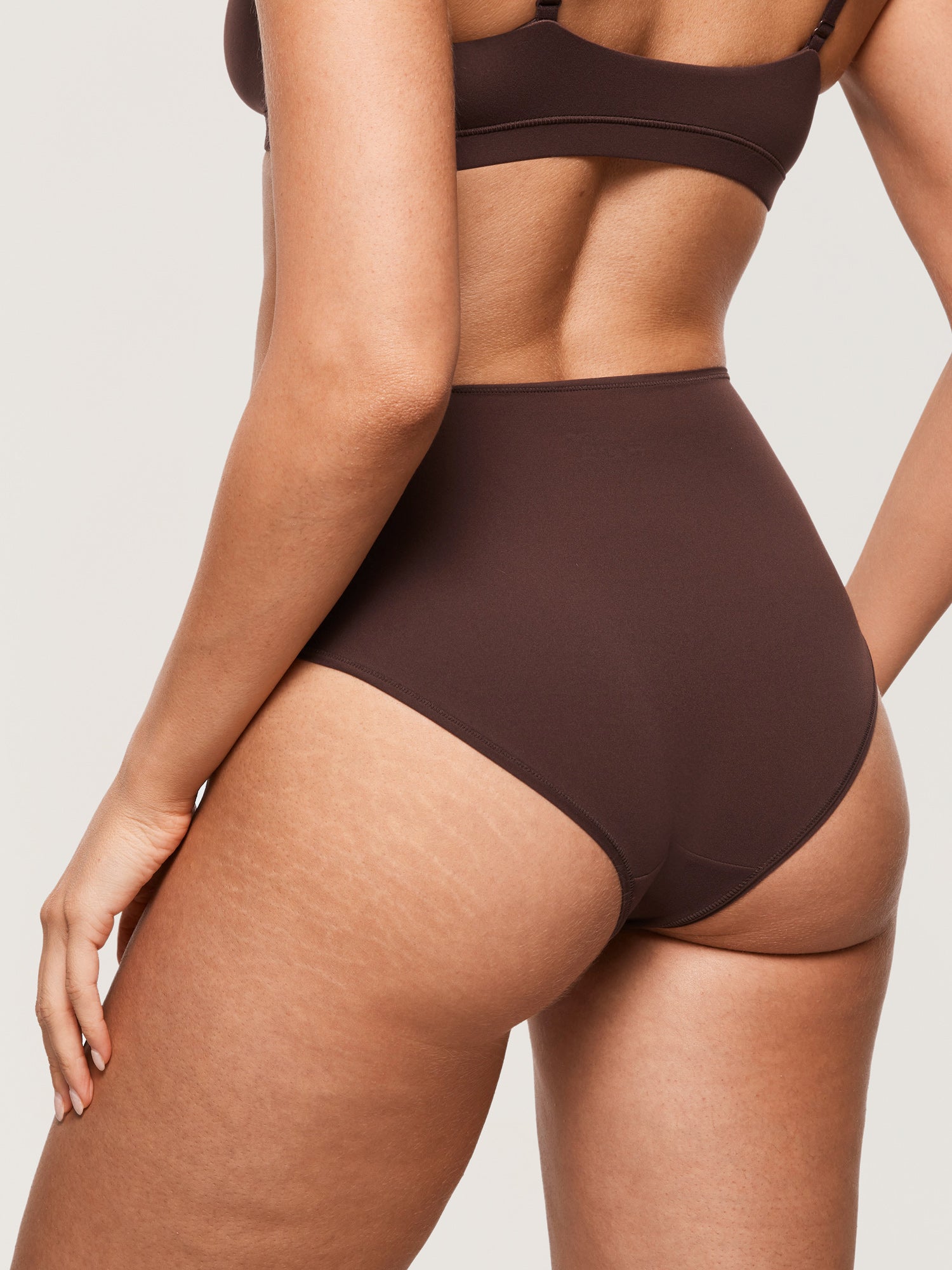 Inbarely® Soft Mid Waist Full Briefs 3 Pack Hazelnut (3pack)
