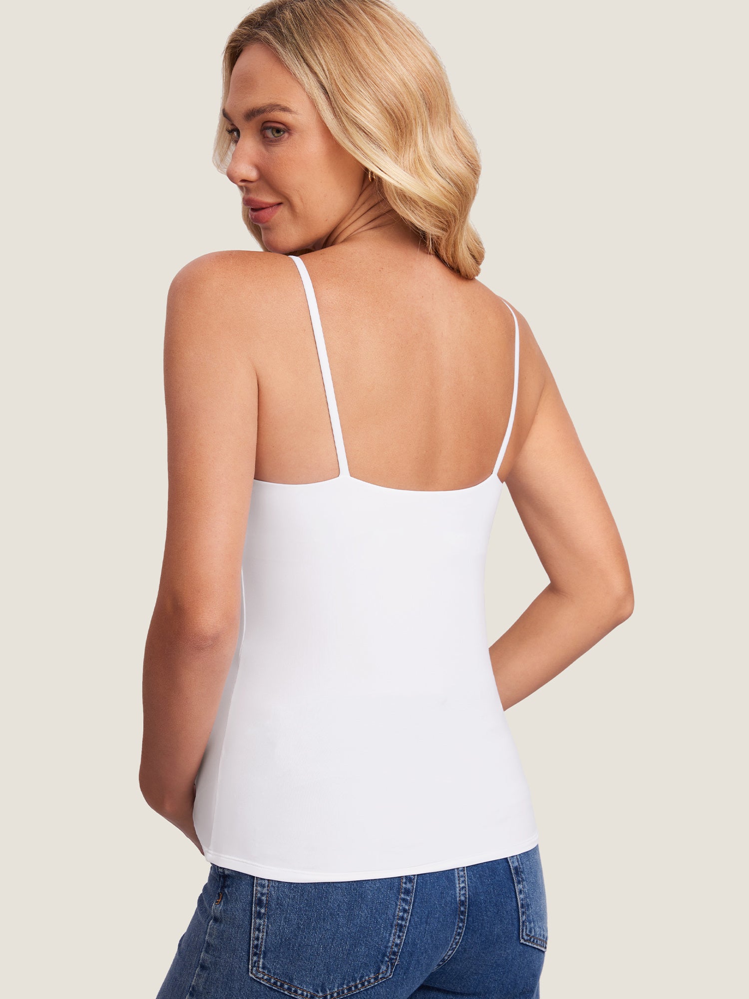 Inbarely® Maternity Camisole Tank Top White