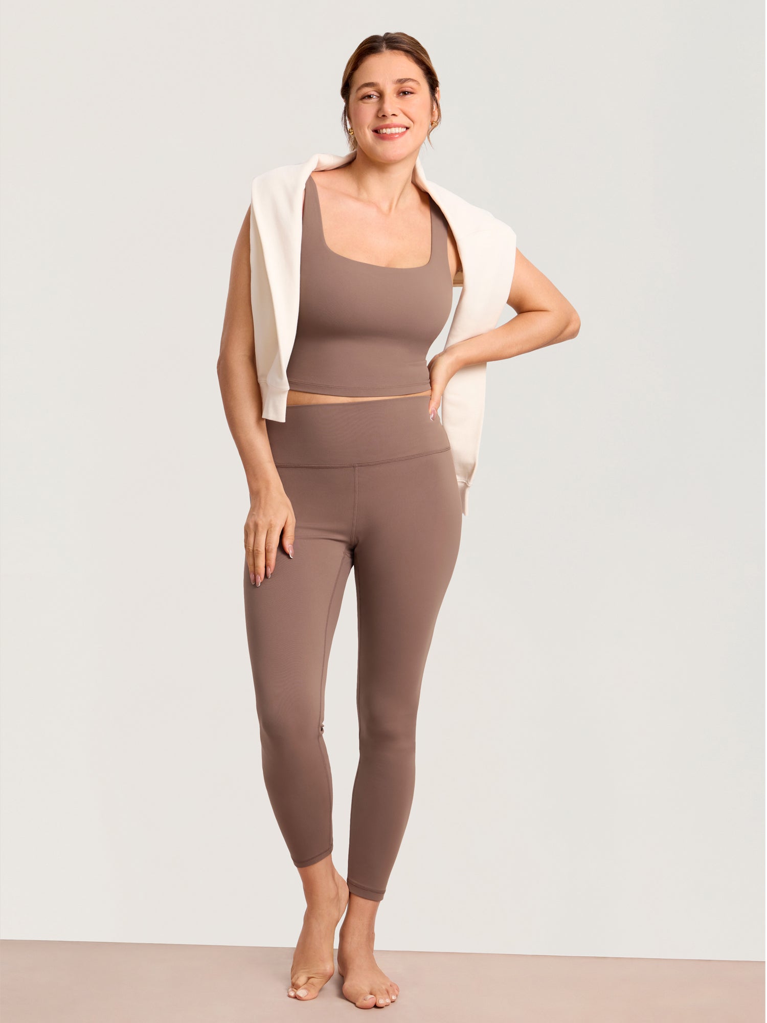 Natrelax® Pumping Crop Tank Top Brown Purple