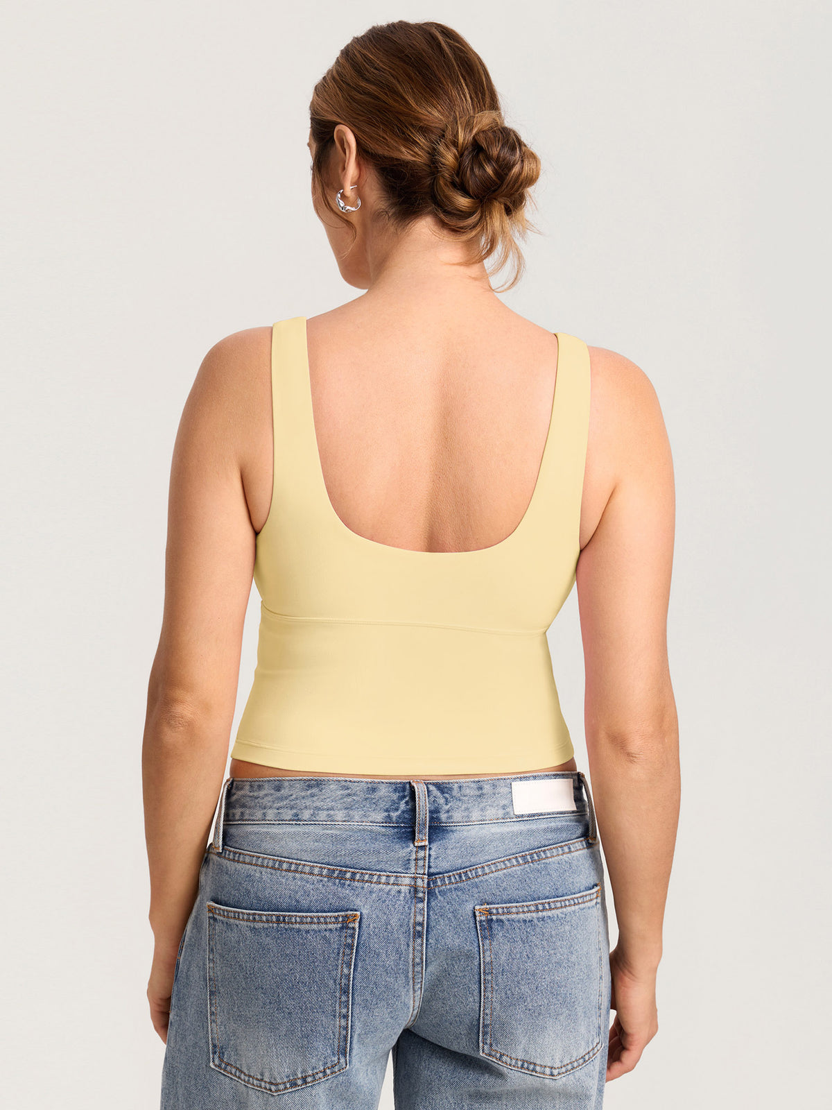 Natrelax® Crossover Nursing Crop Tank Top Butter