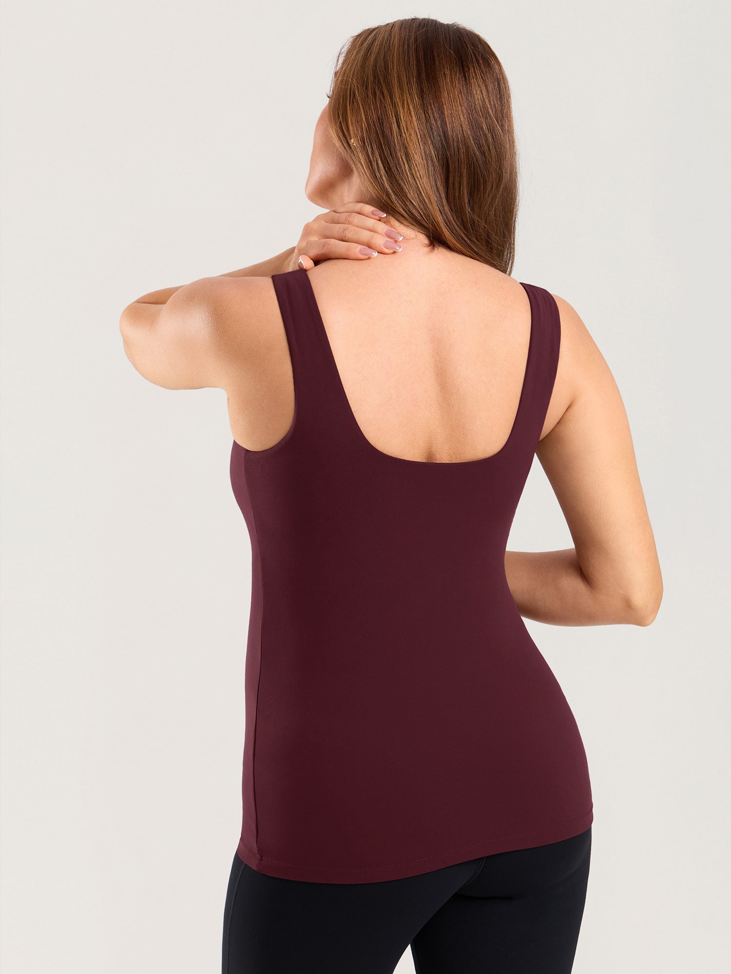 Natrelax® V Neck Nursing Tank Top Ripe Plum