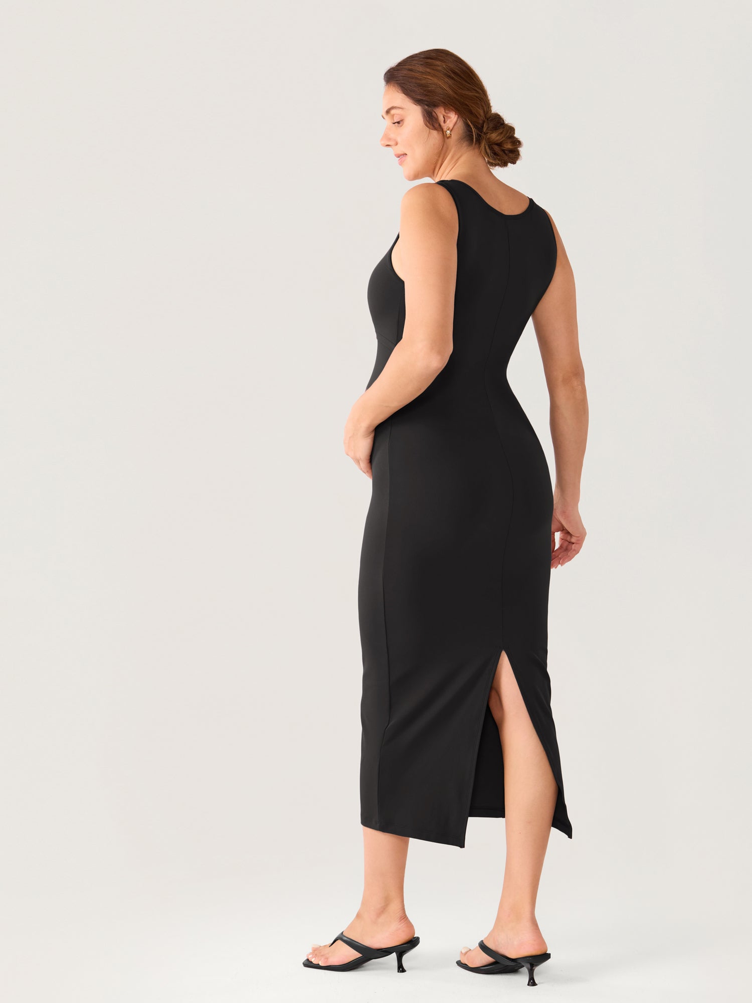 Natrelax® Maternity & Nursing Babycon Maxi Dress Black