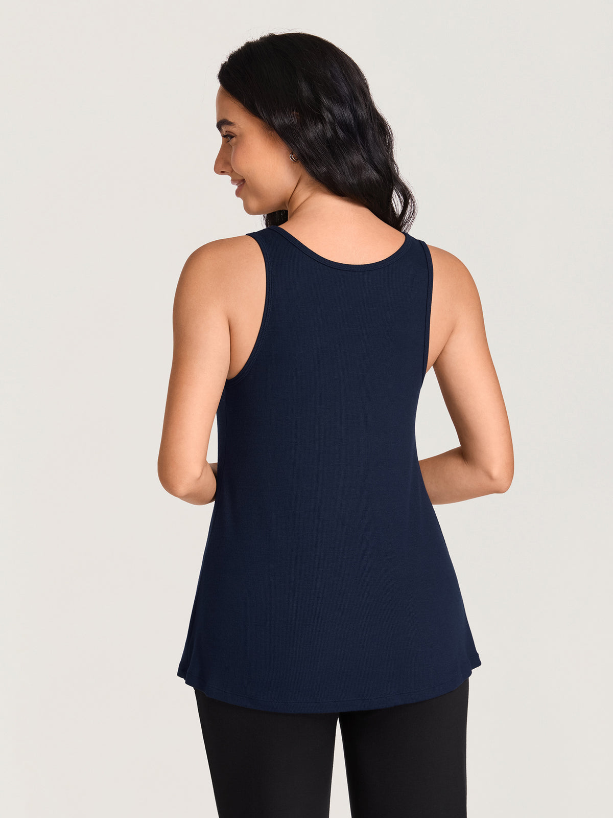 Ribbed Modal Relaxed Maternity Tank Top