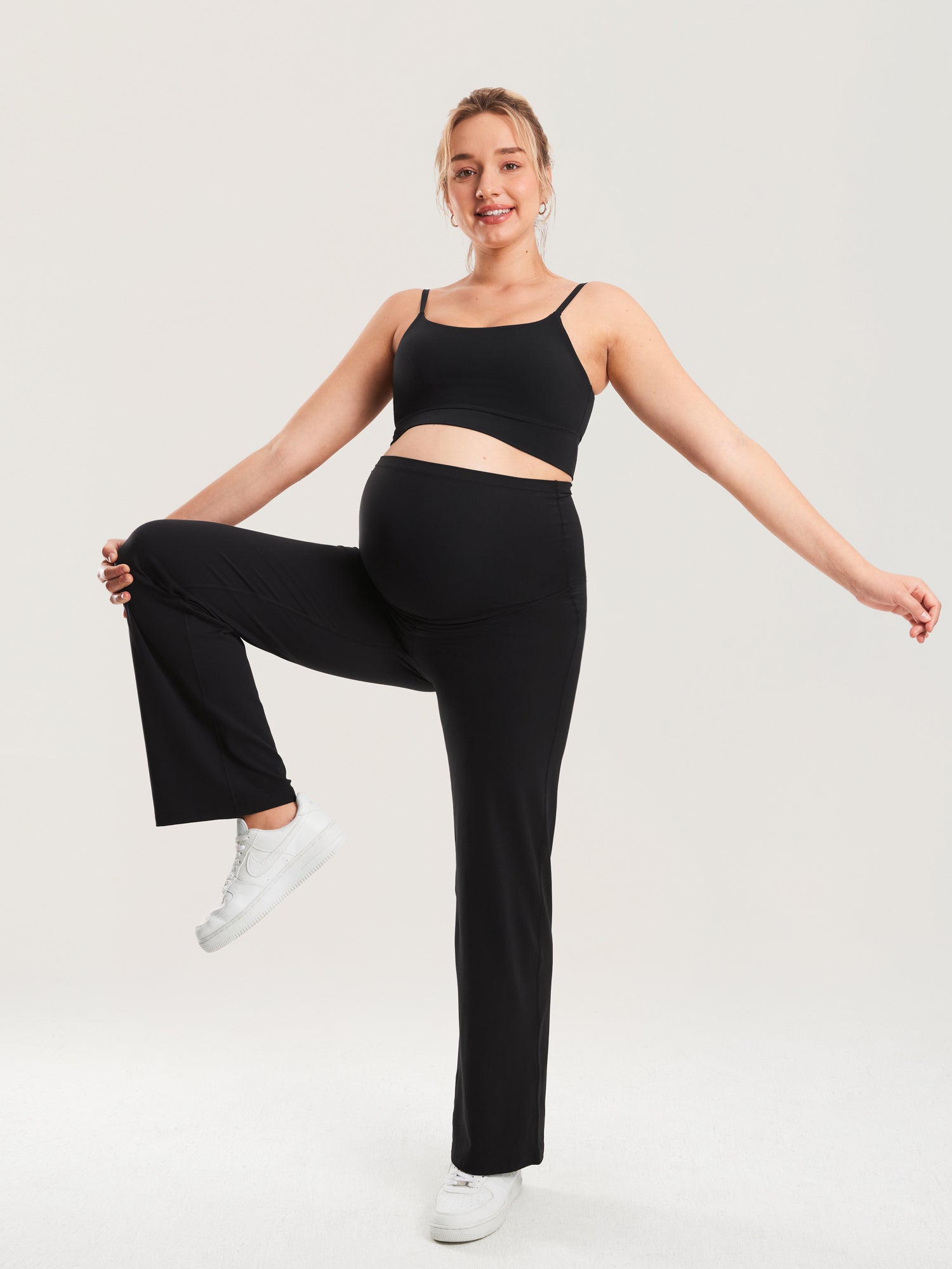 Natrelax® Maternity Wide Leg Pants 31" Black
