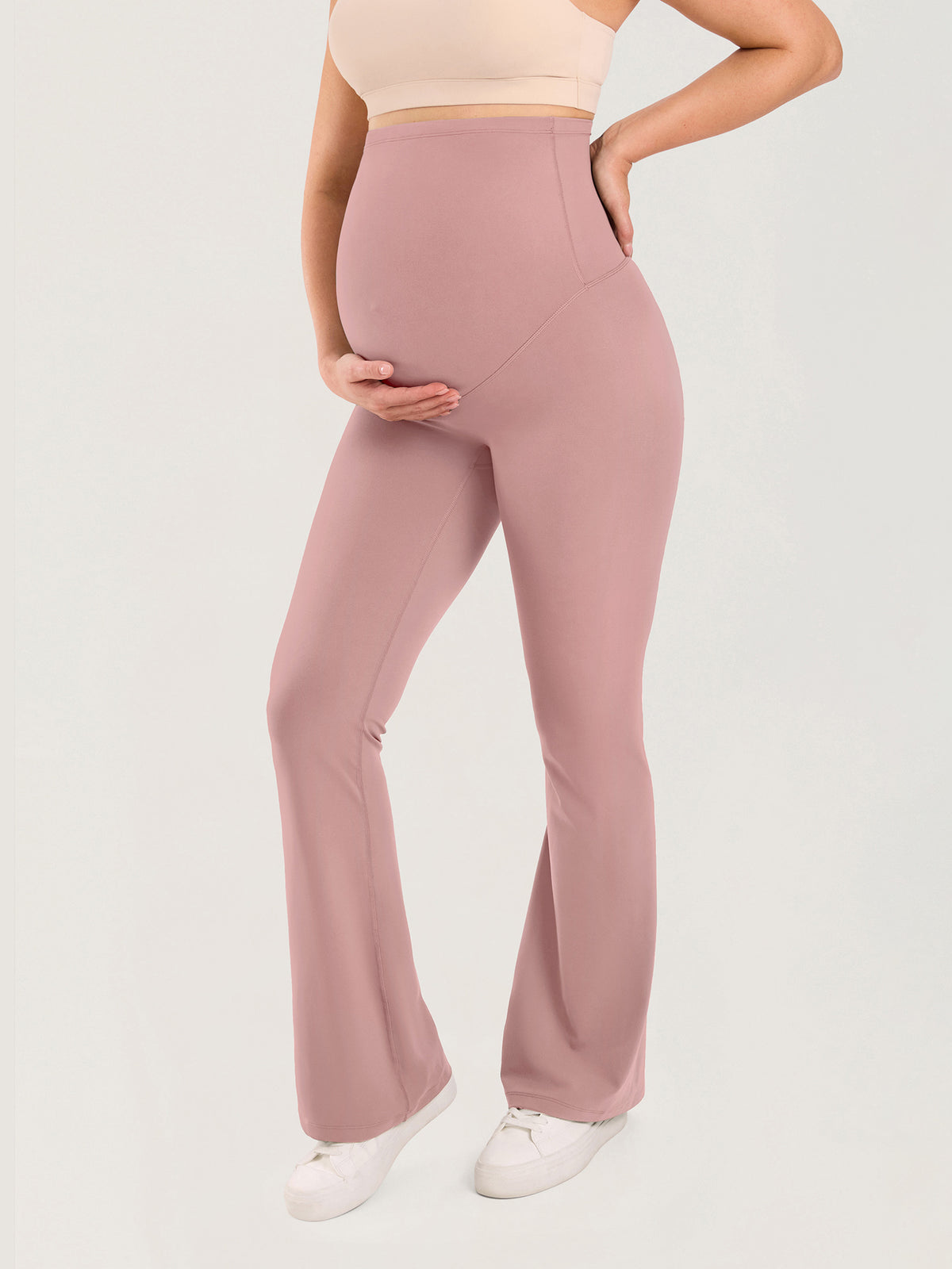 Natrelax® No Front Seam Maternity Flare Leggings 31.5"