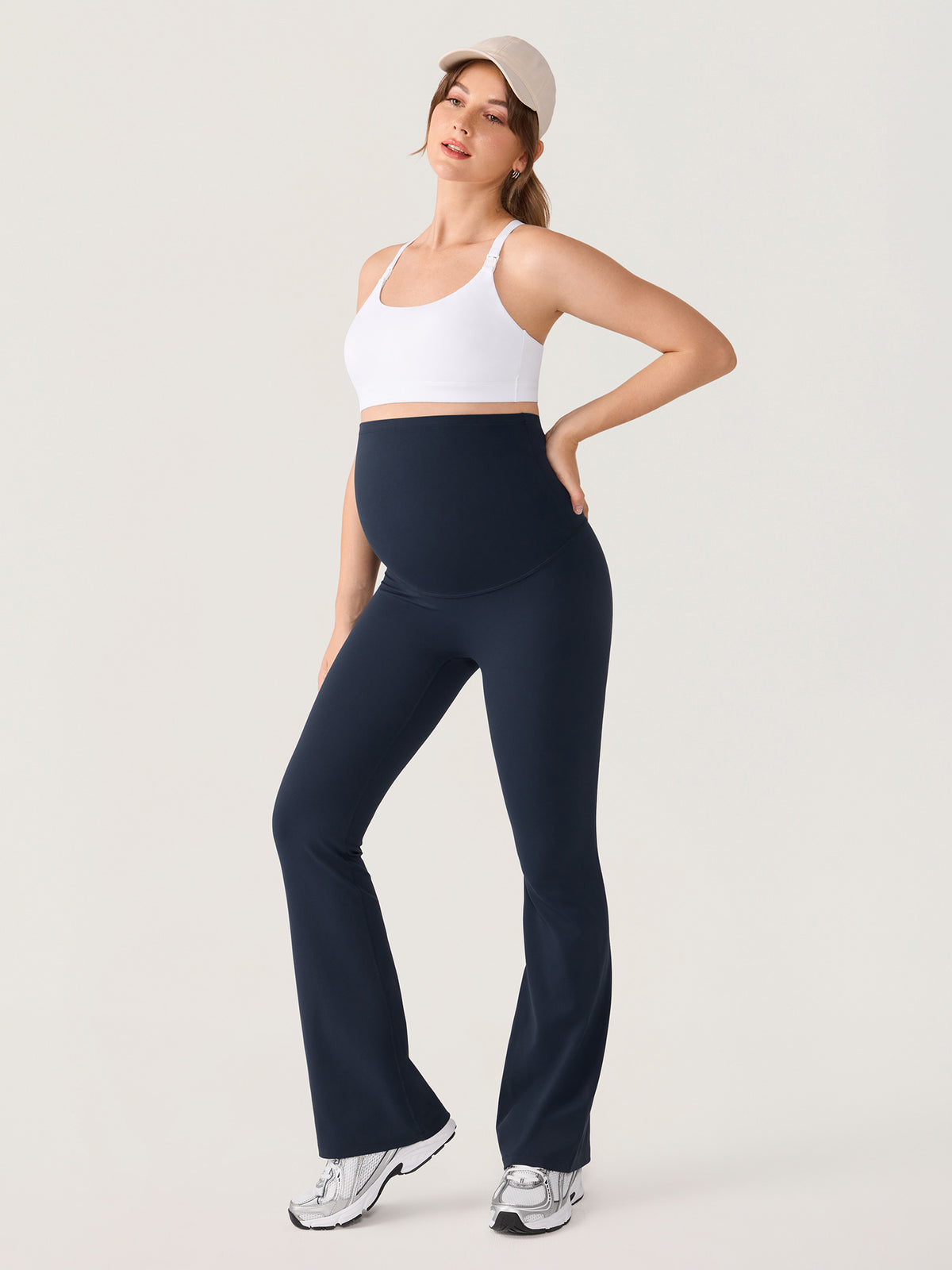 Natrelax® No Front Seam Maternity Flare Leggings 33.5"