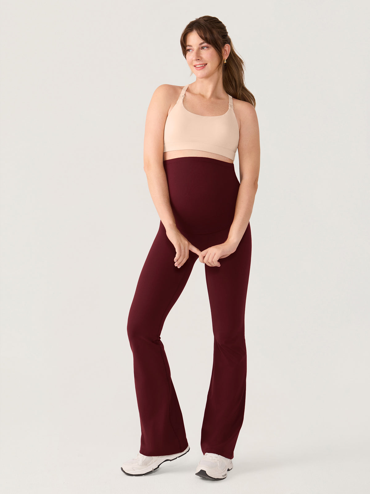 Natrelax® No Front Seam Maternity Flare Leggings 33.5"