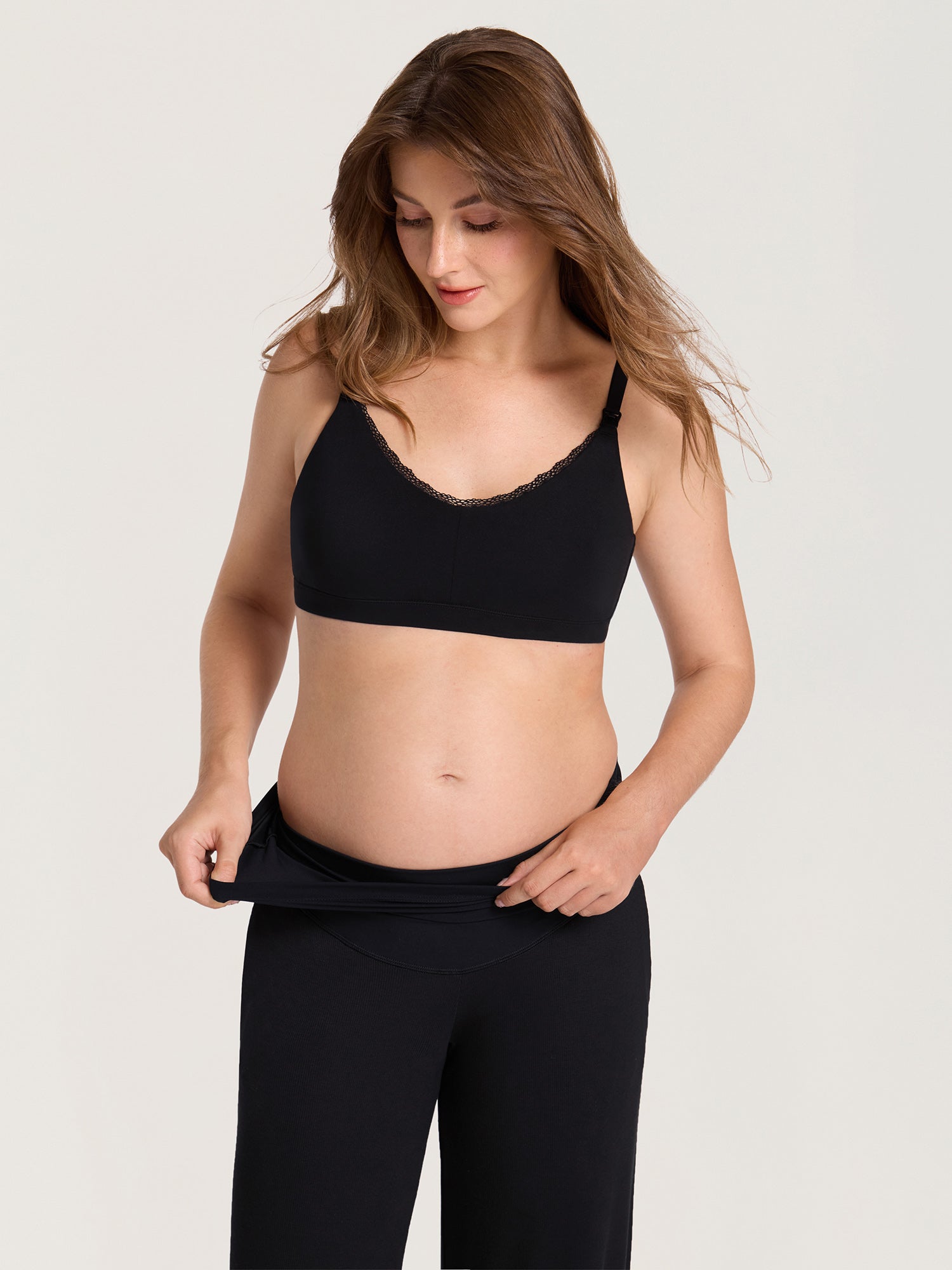 Cotton Rib Maternity Lounge Pants 30"