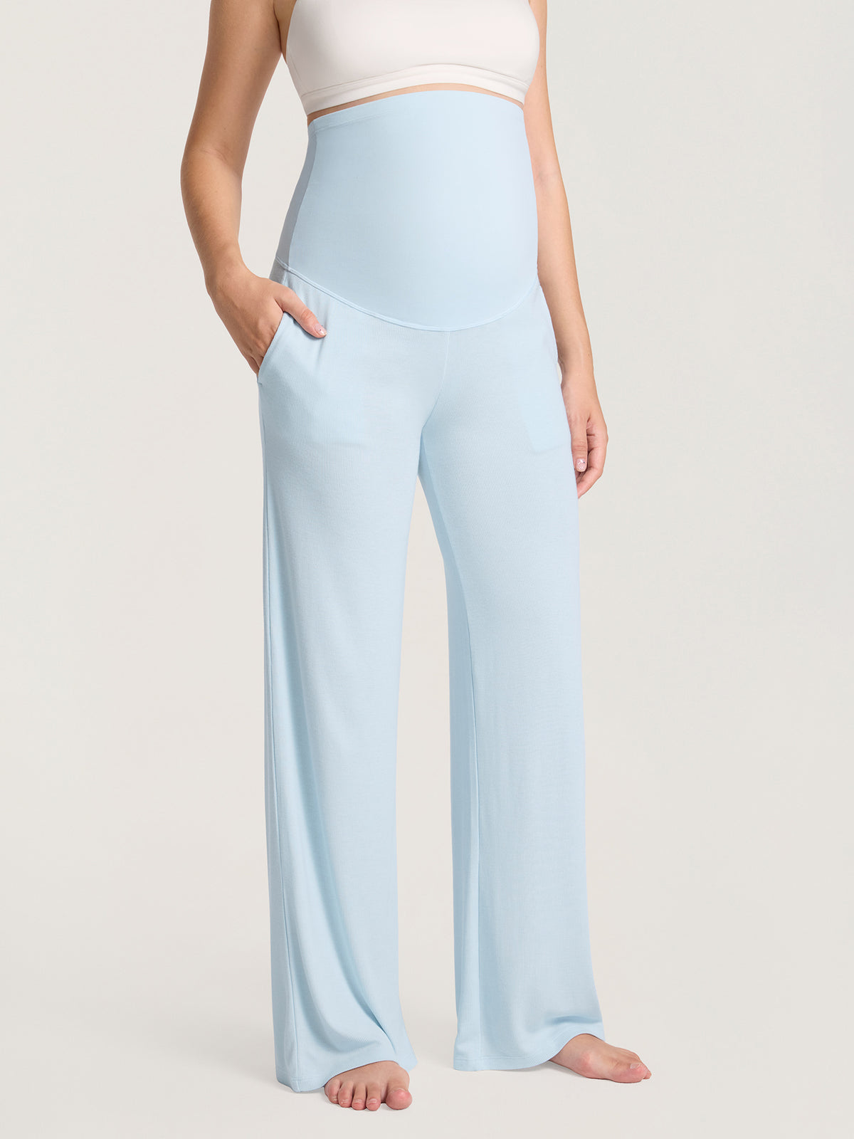 Ribbed Modal Maternity Lounge Pants 30"