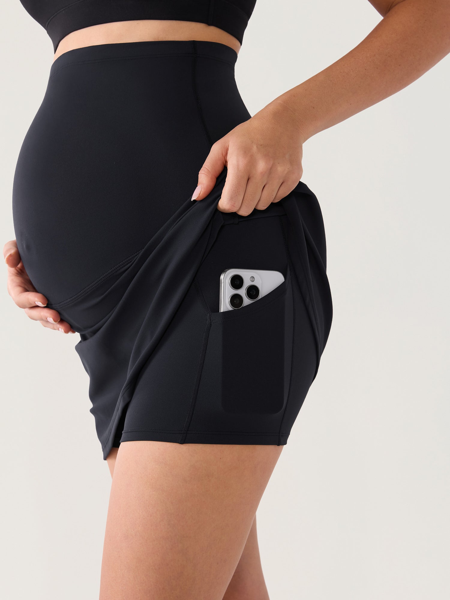 Natrelax® A-Lined Maternity Skirts Black