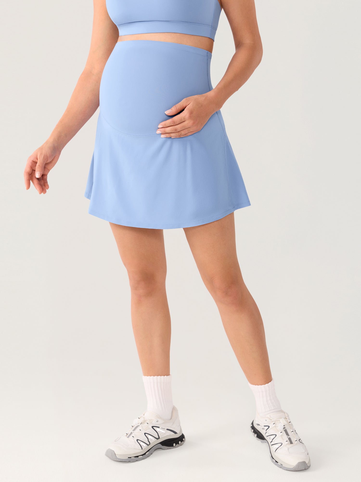 Bloomove A Line Maternity Tennis Skirts / Moonlight Blue / M