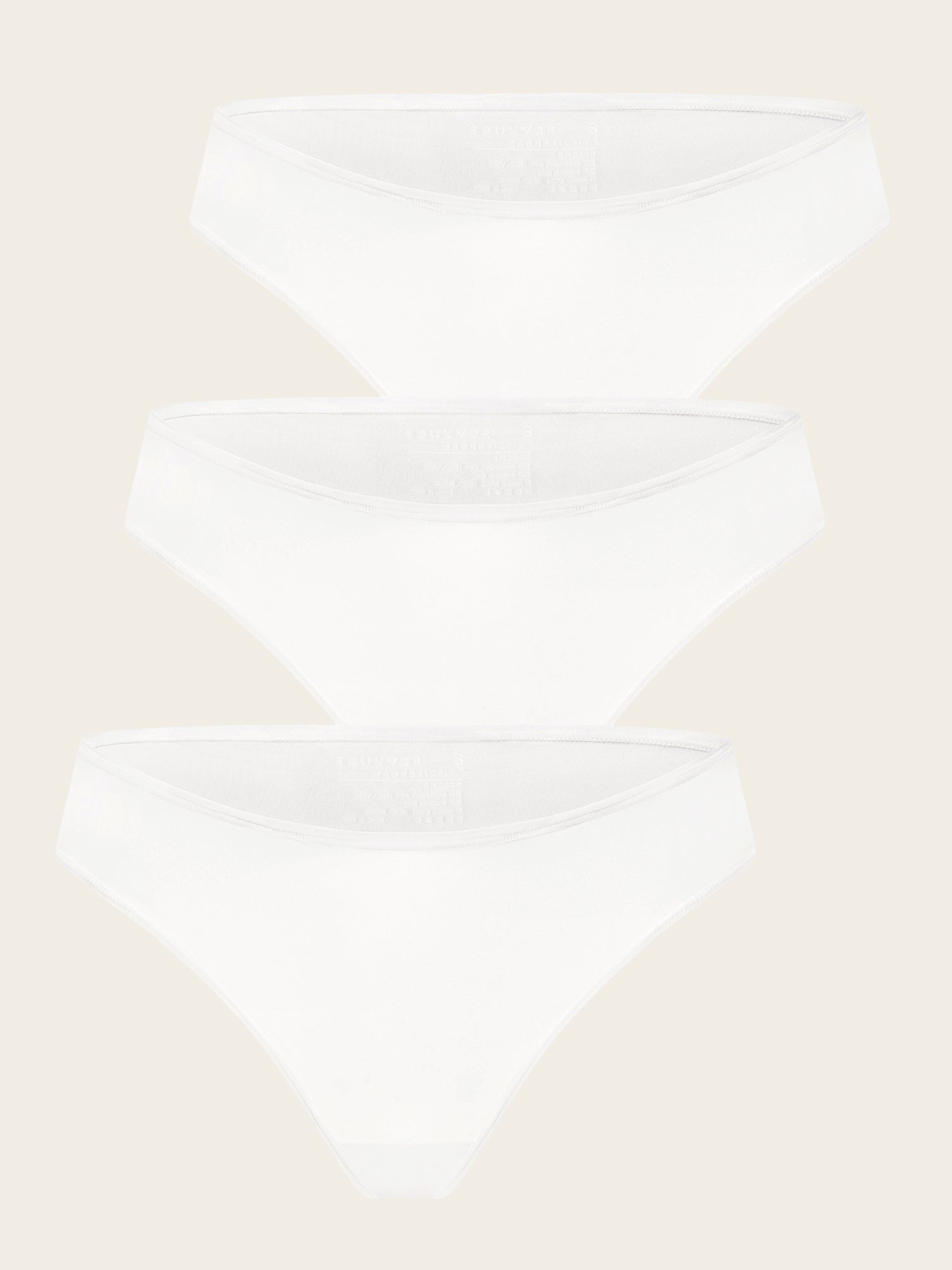 MagneticFit High Cut Briefs 3 Pack White (3pack)