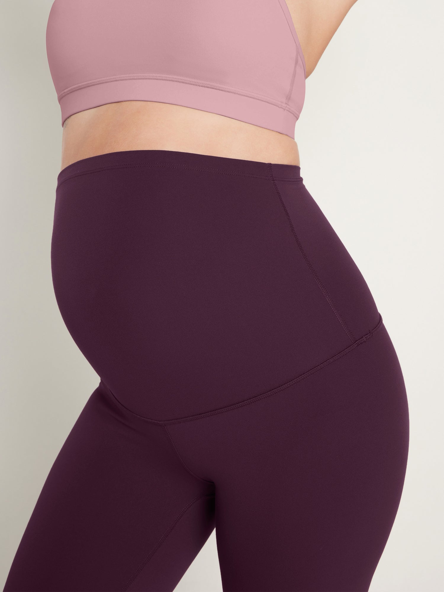Natrelax® Maternity Leggings 25" - Super High Waist Deep Purple