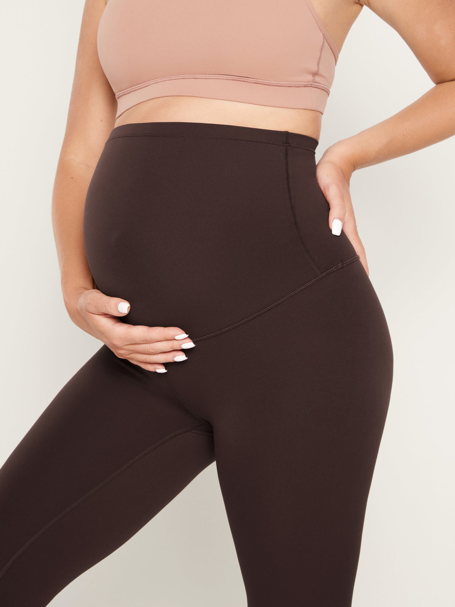 Natrelax® Maternity Leggings 28" - Super High Waist Hot Fudge Brown