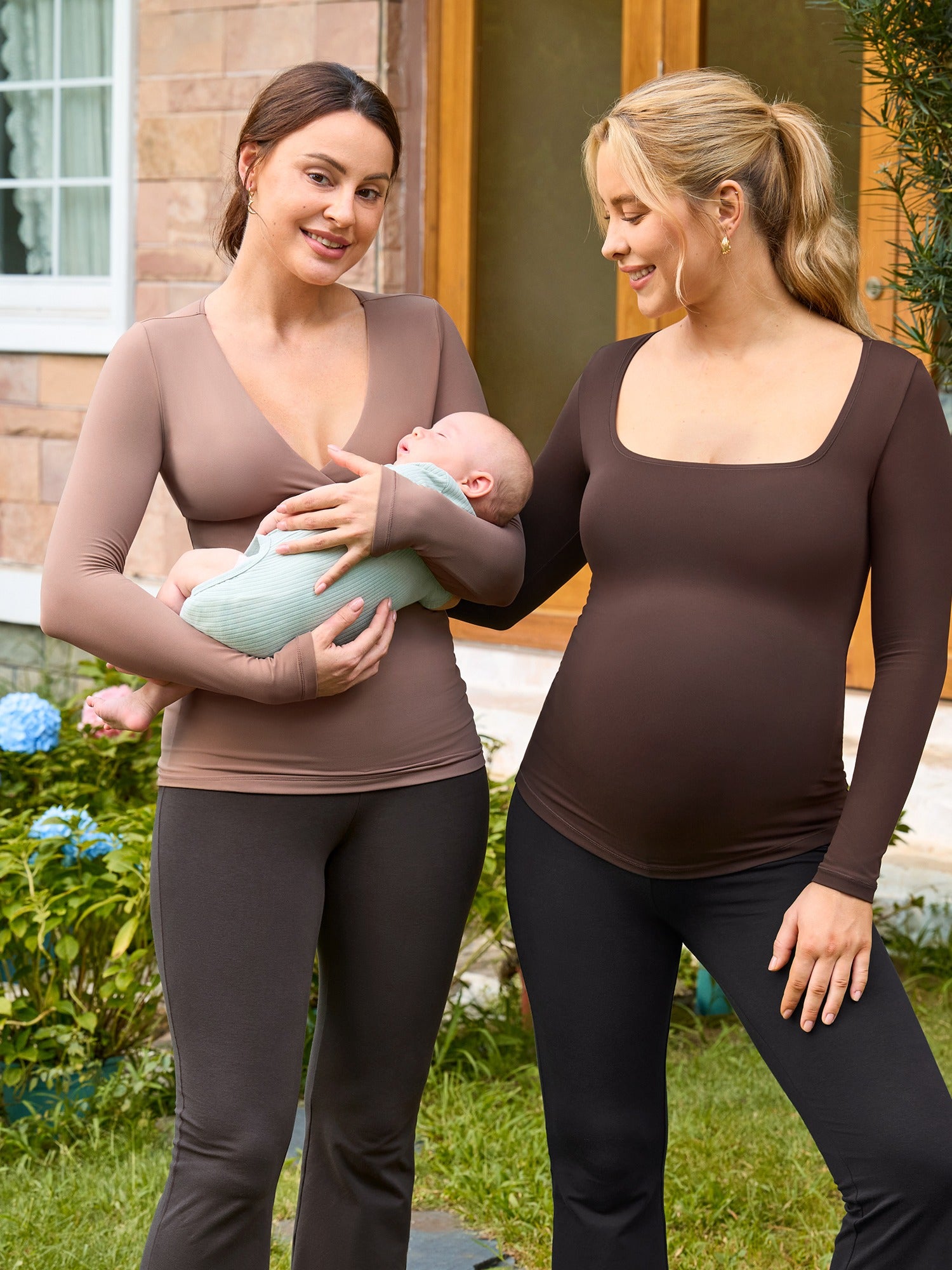 2 Pack AirSoft Maternity Long Sleeves Tops