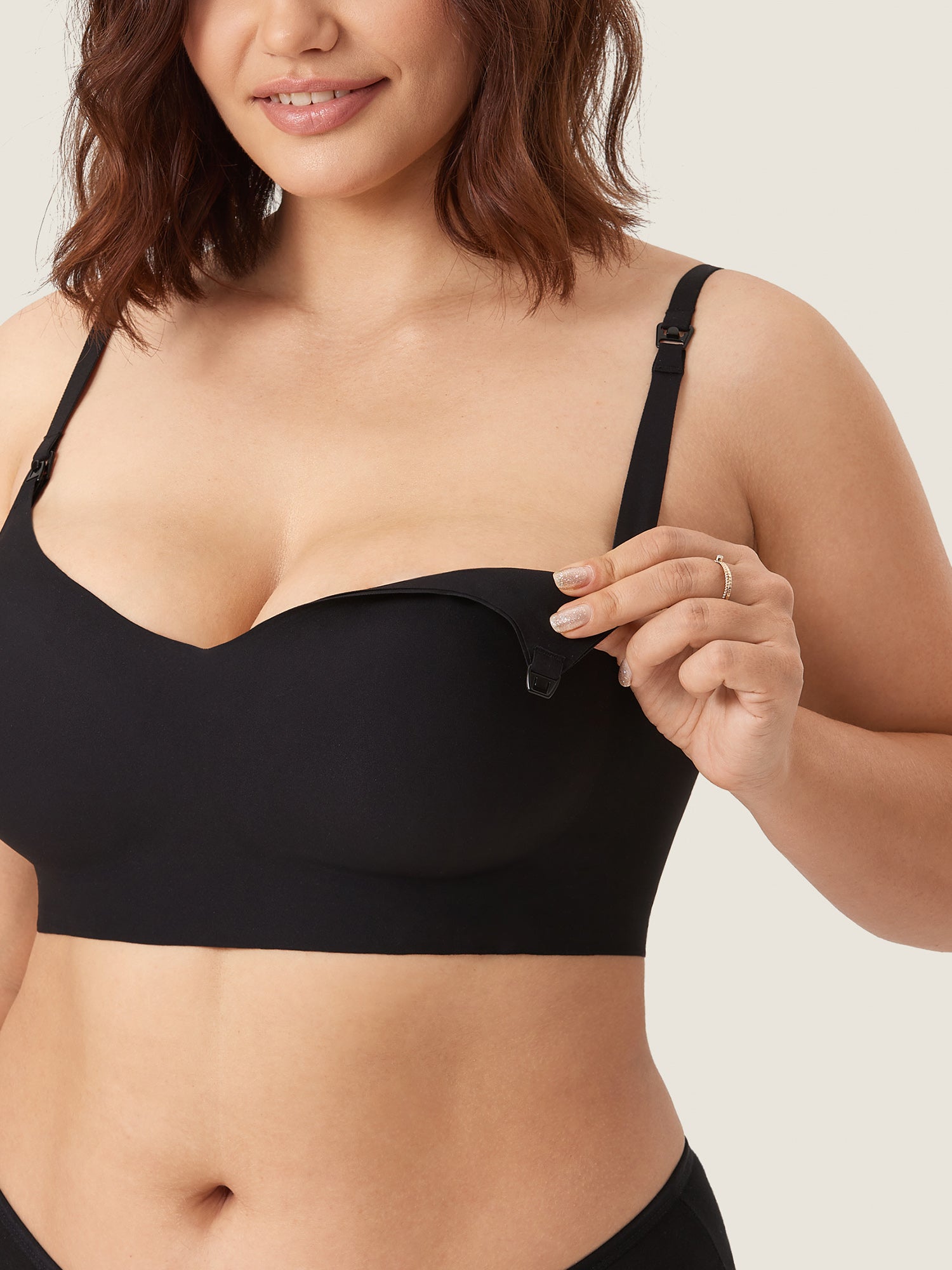 360° Bare Seamless Nursing Bra Black