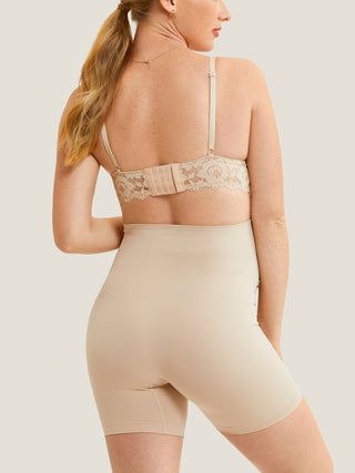 High Waist Shapewear Maternity Shorts|Seamless Cashew