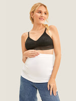 Pregnancy Belly Band|Seamless White