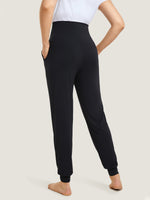 Casual Stretchy Maternity Joggers Black