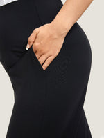 Casual Stretchy Maternity Joggers Black