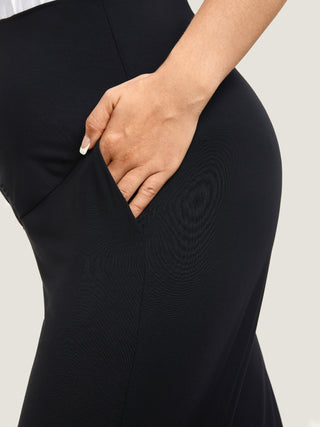 Casual Stretchy Maternity Joggers Black