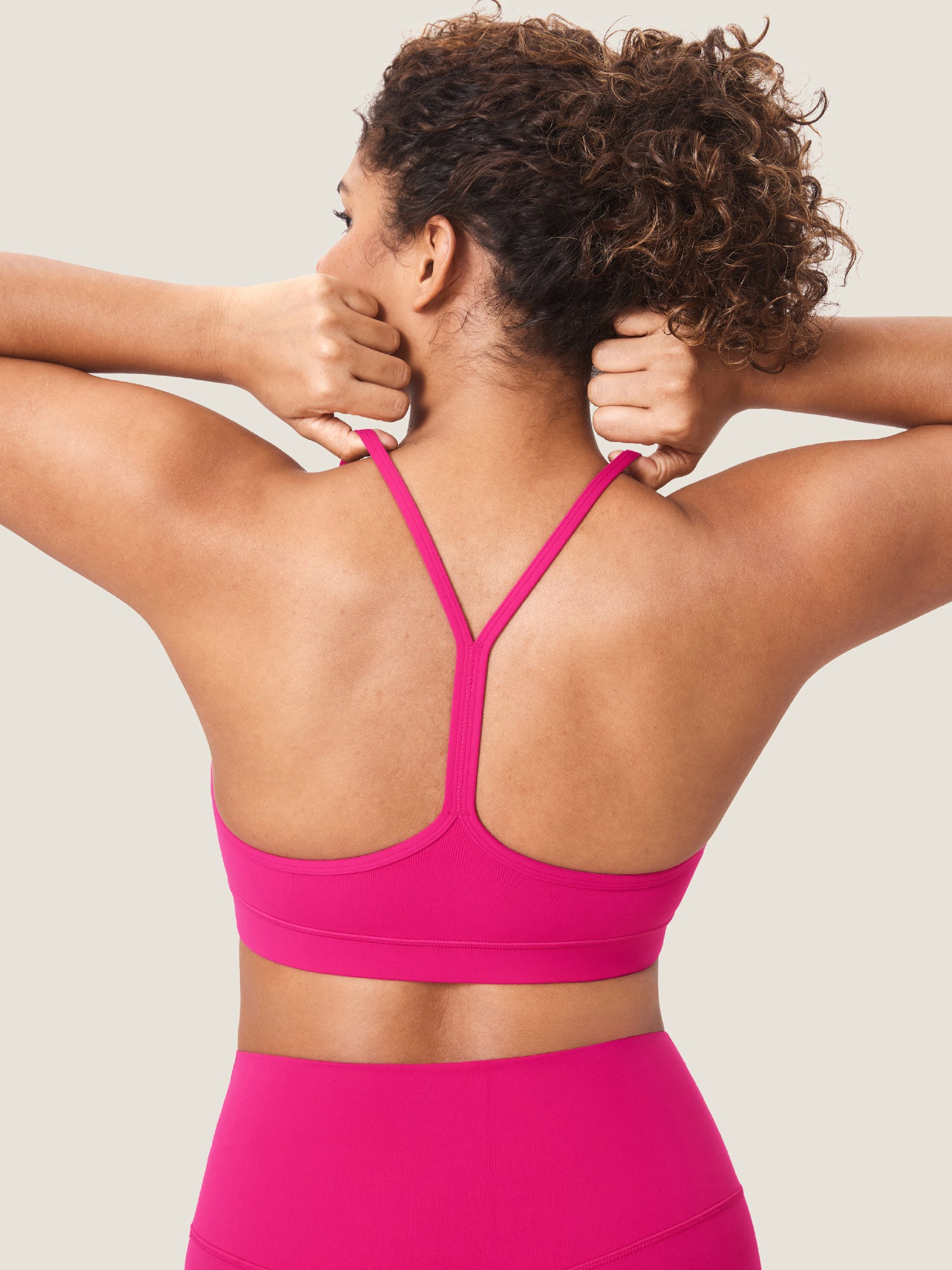 Natrelax™ Y Back Yoga Nursing Bra Granita Pink