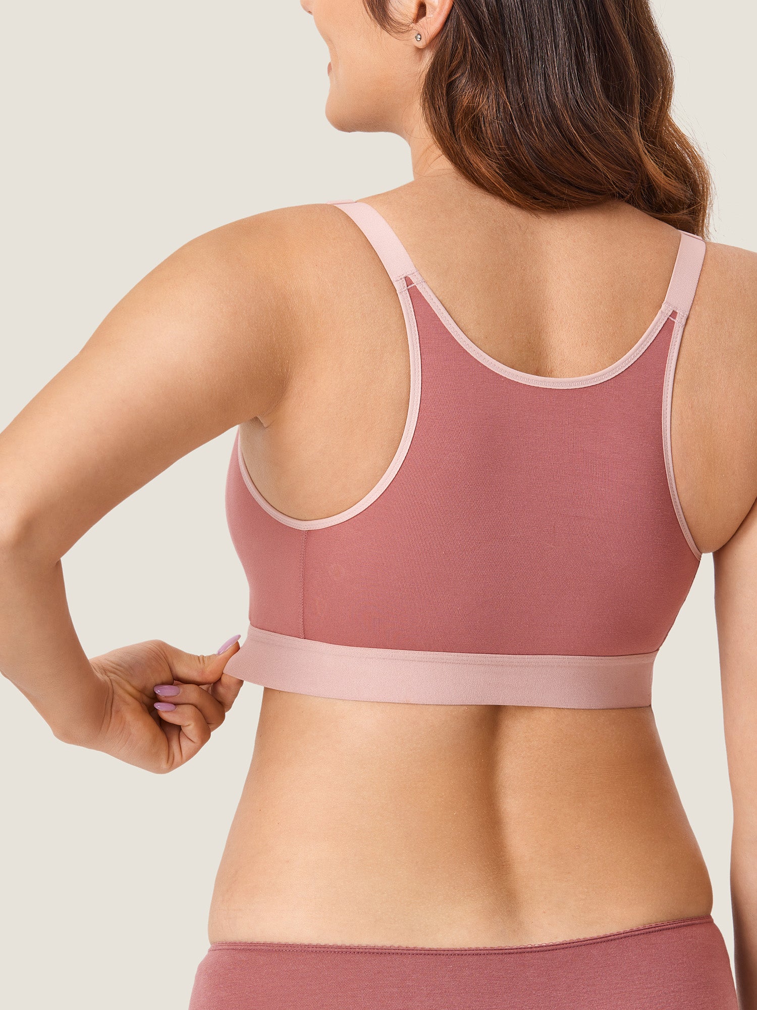 Cotton Plus Size Nursing Sport Bra Clove