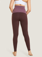 Ultra Soft Workout Maternity Leggings Taupe