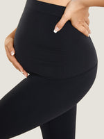 Ultra Soft Workout Maternity Leggings Black